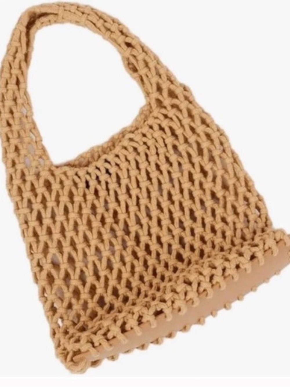 Hat attack Lizzie Tan Woven mini bag